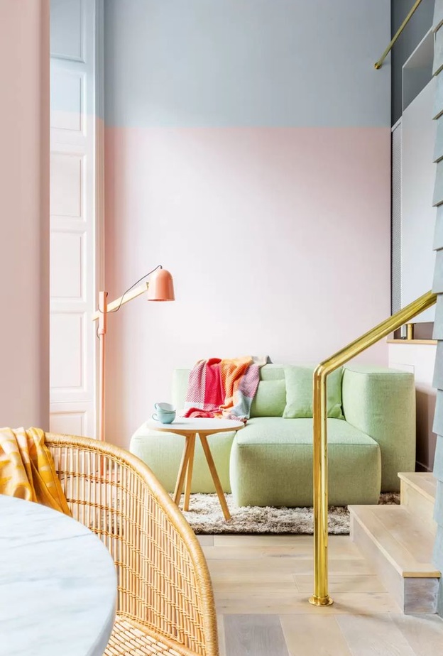 المزج بين درجات الباستيل