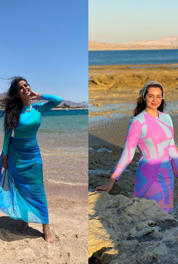 هبة مجدي ومنة عرفة 