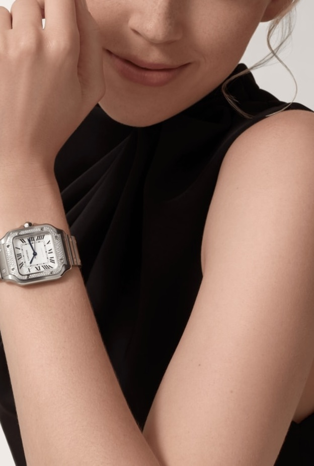 ساعة من مجموعة Santos de Cartier 