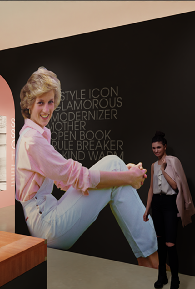 فستان زفاف الأميرة ديانا المٌقلد في معرض لاس فيغاس