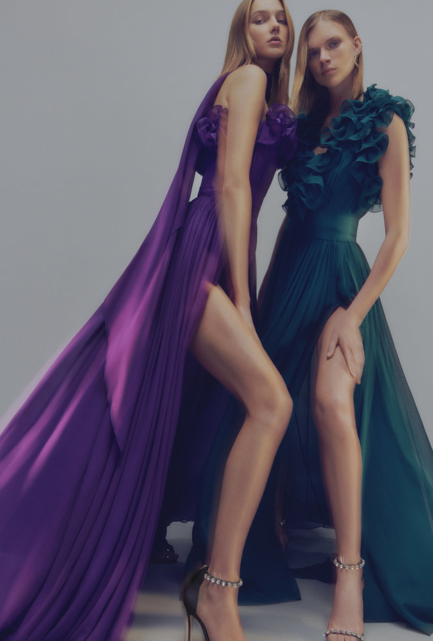 تصاميم فساتين كشكش من Elie Saab 