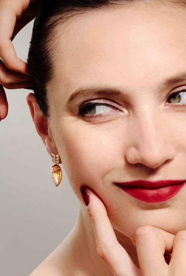 أقراط السترين المتدلية Citrine drop earrings من أنوشكا Annoushka