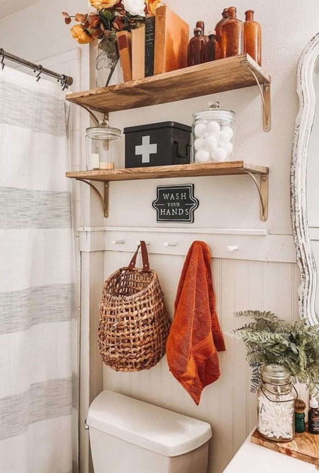 ابدئي بتزيين حمامك لفصل الشتاء، باختيار المناشف ذات ألوان هذا الموسم، مثل البني والبرتقالي