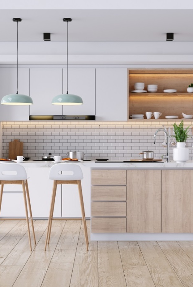 اختاري الألوان المحادية لجدران وخزائن مطبخك