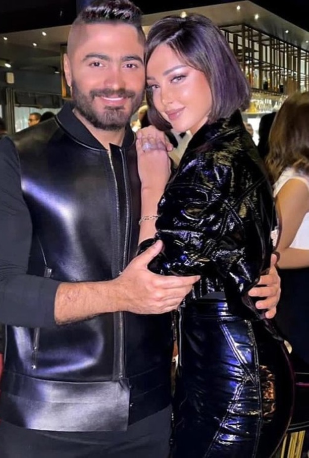 بسمة بوسيل وتامر حسني