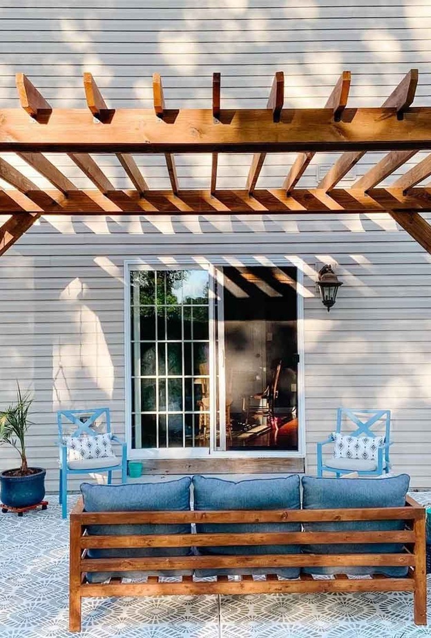 تصميم عصري لمظلة خشبية رائعة