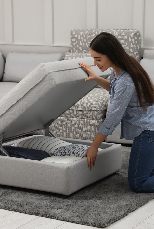 خزائن التخزين الموجودة في الأثاث من أفضل طرق ترتيب المنزل