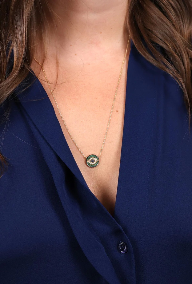 قلادة MINI DAWN EVIL EYE من ILEANA MAKRI