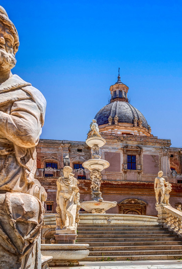 نافورة بريتوريا في باليرمو بواسطة Steven dosRemedios