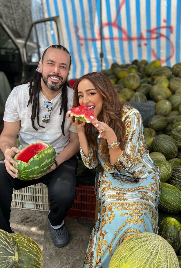 عبد الفتاح الجريني وزوجته