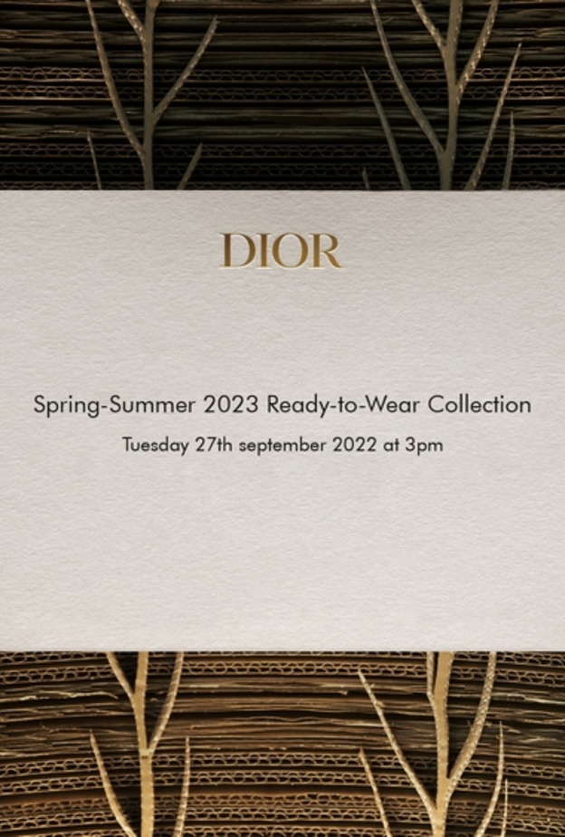 بث مباشر لعرض أزياء Dior للملابس الجاهزة مجموعة ربيع صيف 2023