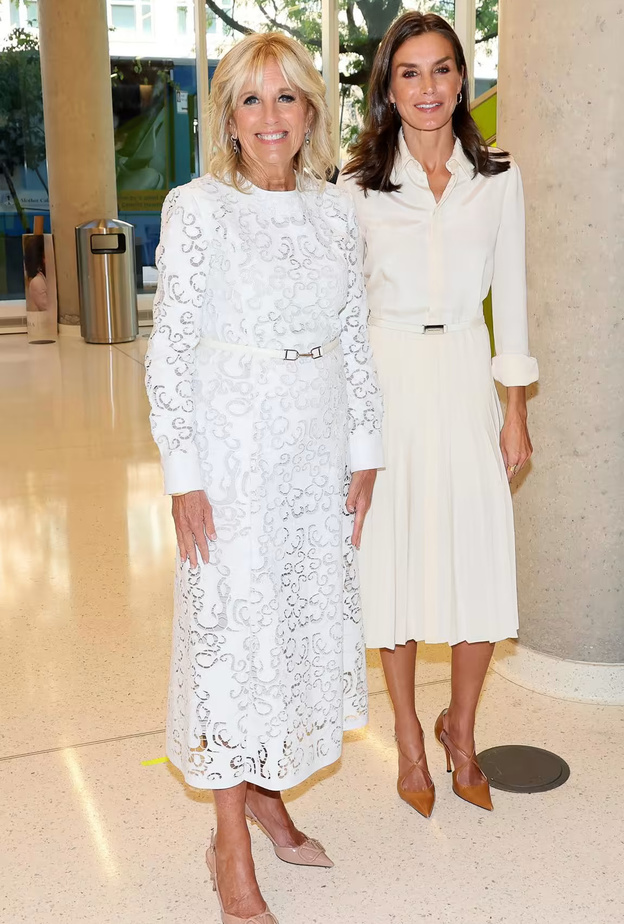 السيدة الأمريكية الأولى تستقبل صديقتها العزيزة الملكة ليتيزيا