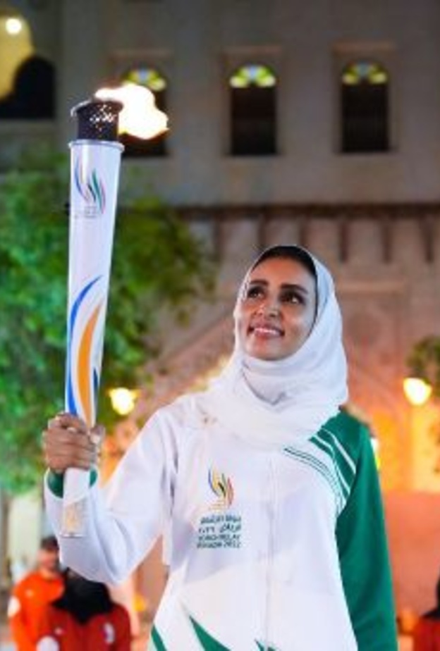 بالصور: أبرز اللاعبات السعوديات المشاركات في جولة شعلة دورة الألعاب السعودية حول المملكة