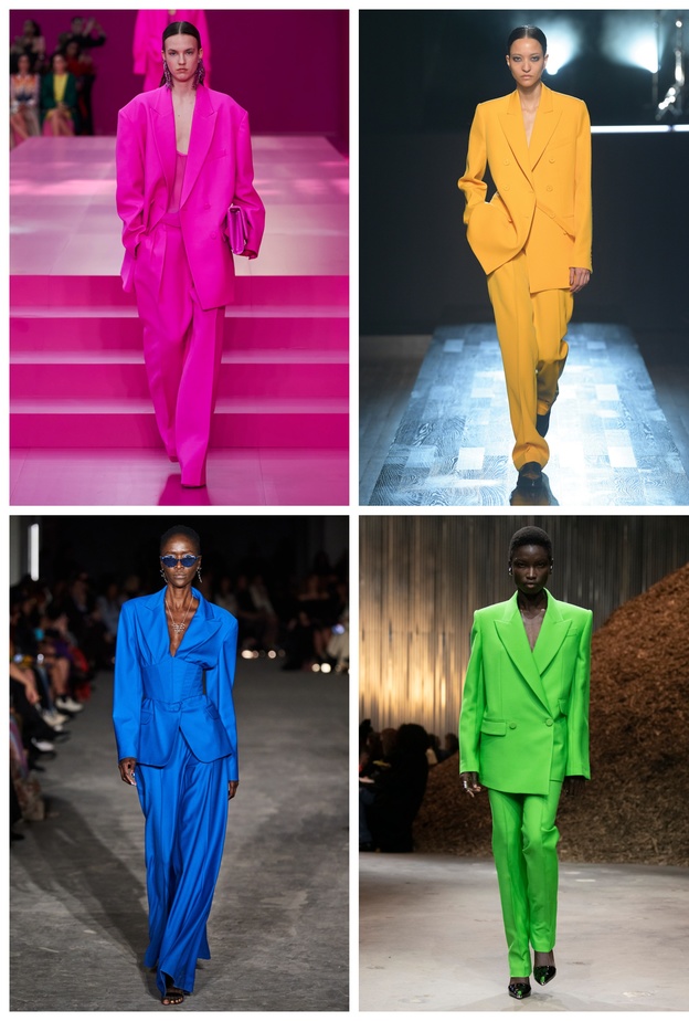 اختاري إحدى هذه البدلات الرسمية الملونة لإطلالة مميزة وعصرية 