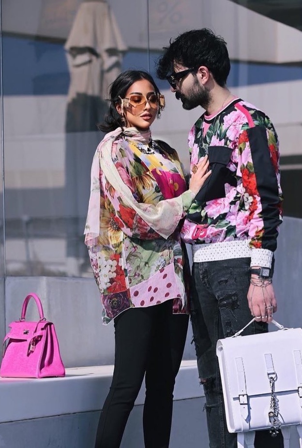 عقيل الرئيسي وفرح الهادي في قصة حب قوية