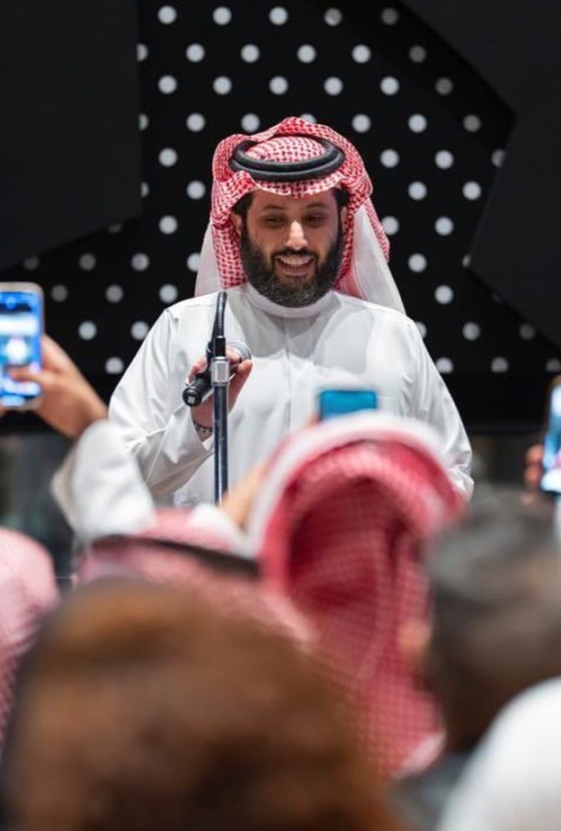 كلمة رئيس مجلس إدارة الهيئة العامة للترفيه تركي آل الشيخ. المصدر من انستقرام معالي المستشار تركي آل الشيخ