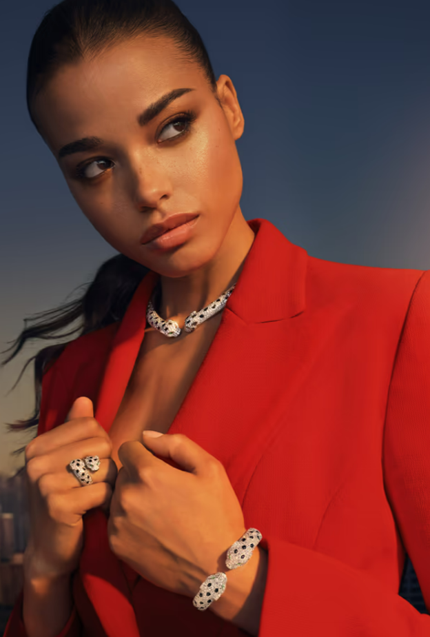 يرتبط الفهد المرقط باسم دار كارتييه للمجوهرات 