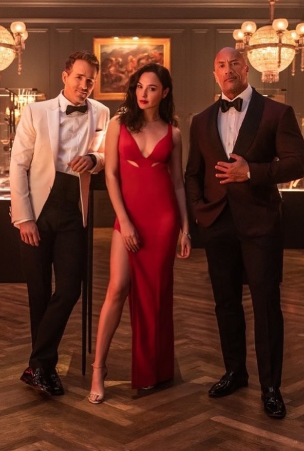 أبطال فيلم "Red Notice"