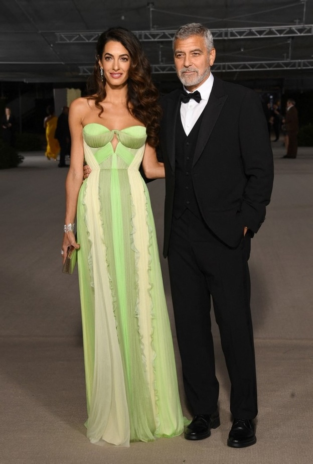 جورج كلوني وزوجته أمل علم الدين