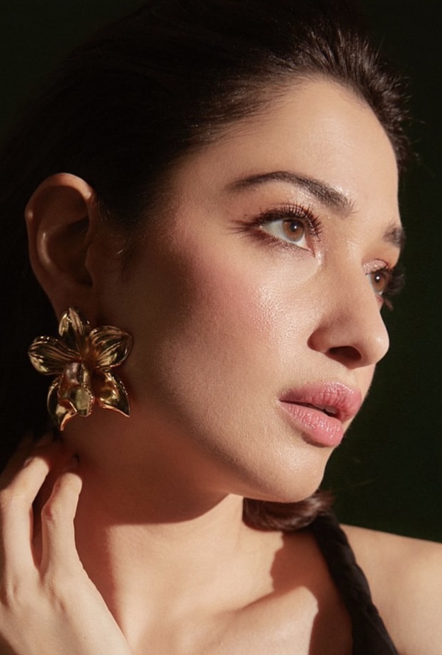 مكياج وردي خفيف للبشرة الحنطية بأسلوب Tamanna Bhatia - الصورة من حساب خبير الشعر والمكياج فلوريان هوريل Florian Hurel  على انستغرام