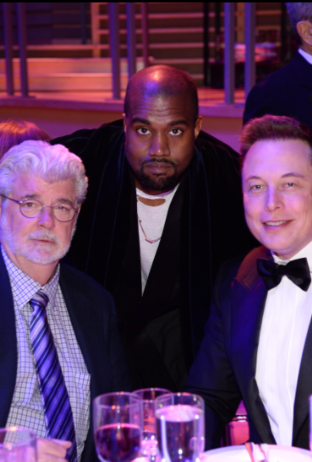 كاني ويست مع إيلون ماسك