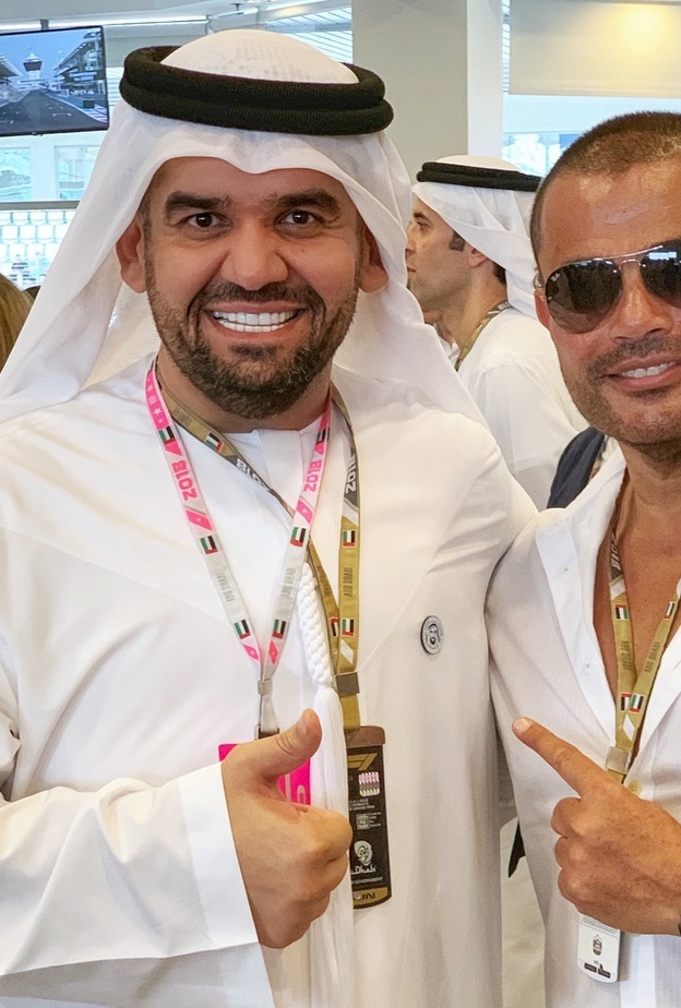 حسين الجسمي وعمرو دياب