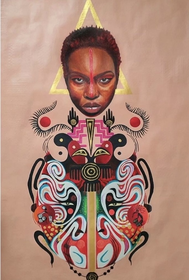 أحد أعمال الرسامة هديه الوايل