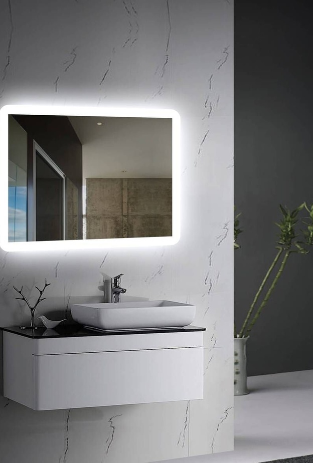 الإنارة ضمن تصميم مرايا الحمام