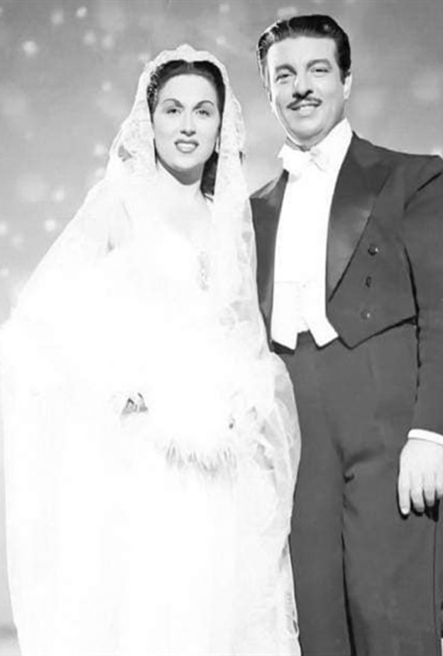 من زفاف ليلى مراد وأنور وجدي