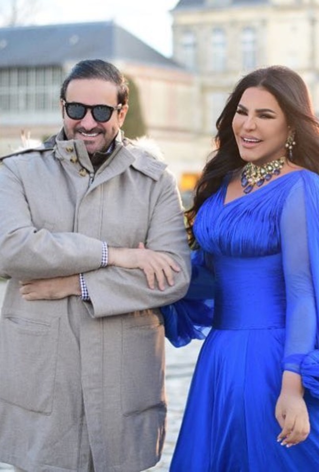 الفنانة الإماراتية أحلام وزوجها مبارك الهاجري