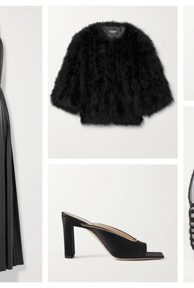 الأسود بستايل عصري وشبابي بفستان الجلد!