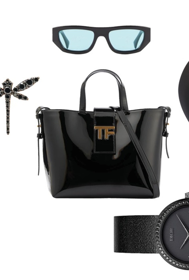 إلهام خريفي متدفق لتنسيق إكسسوارات سوداء بالكامل في النهار والمساء