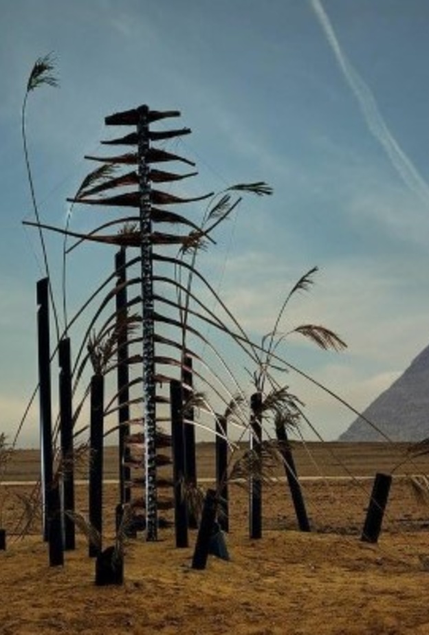 الفنان "محمد الفرج" يشارك في المعرض العالمي "الأبد هو الآن" في أهرامات الجيزة بمصر