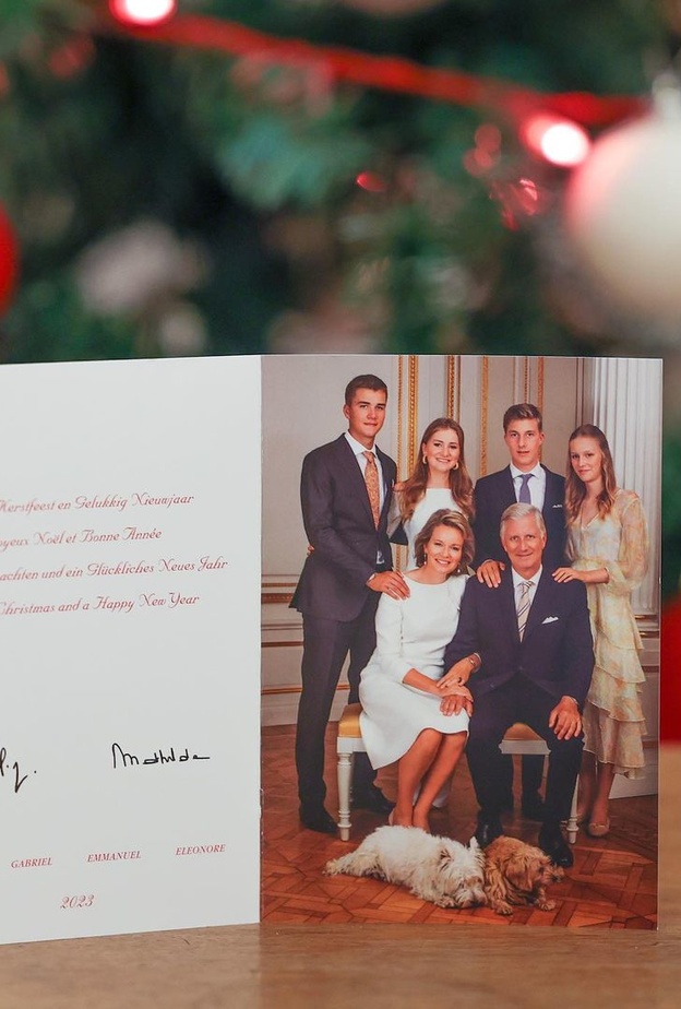 بطاقة التهنئة الخاصة العائلة المالكة الإسبانية