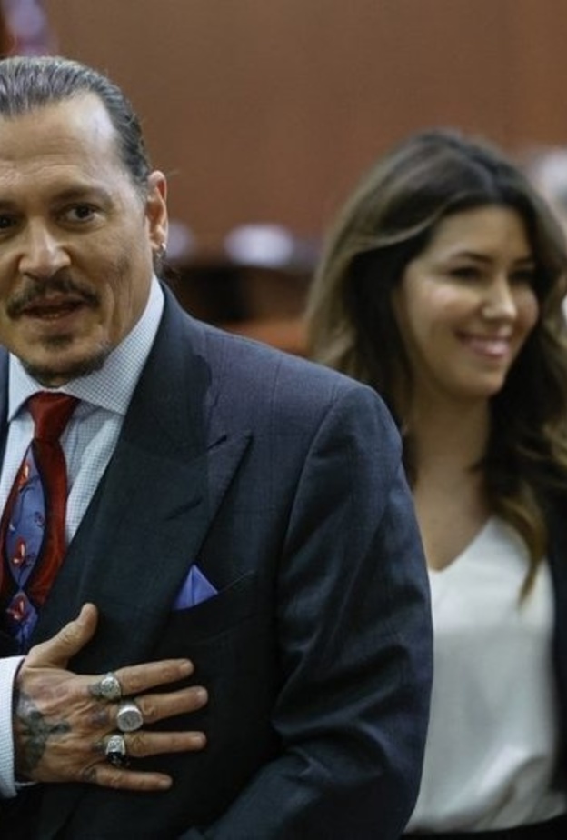 جوني ديب في المحكمة صورة من AFP