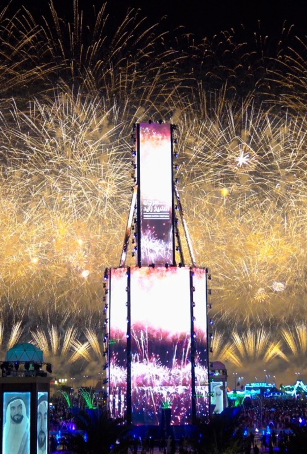 أضخم عرض لطائرات الدرون في مهرجان الشيخ زايد