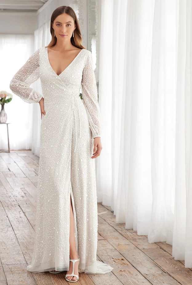 فساتين زفاف ملفوفة@adriannapapell