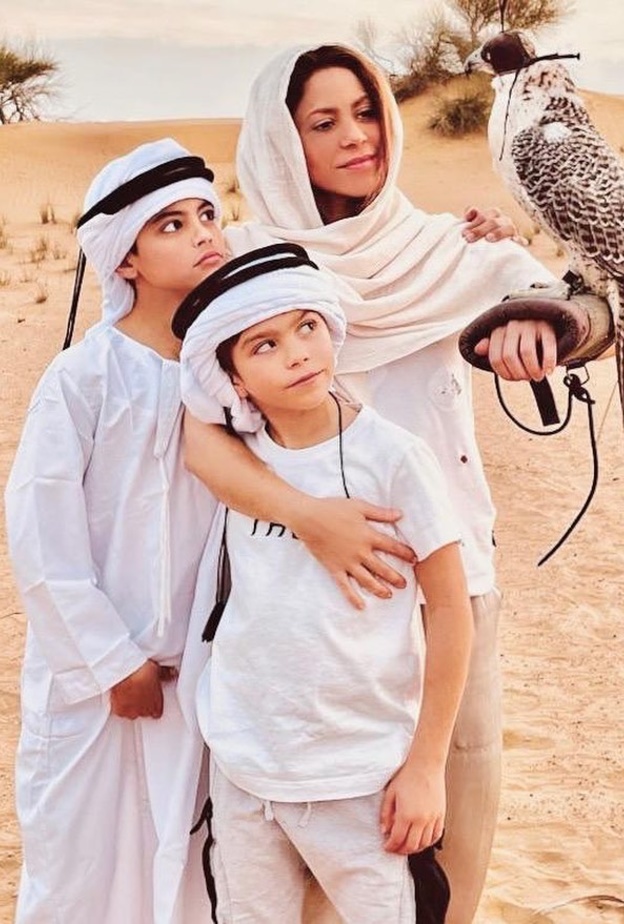 شاكيرا وأبنائها