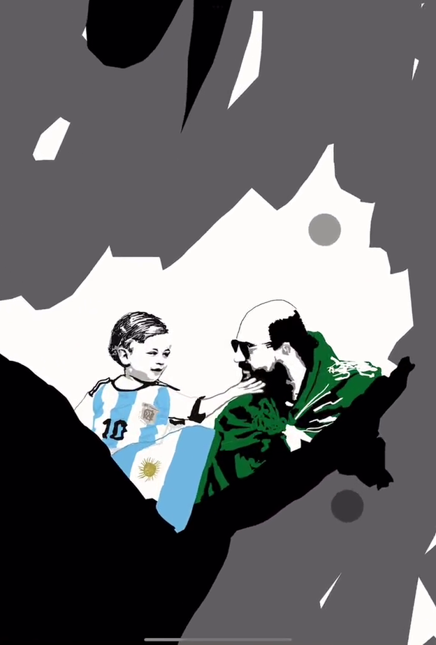 الفنانة الكويتية غيداء كرم تلخص أجمل لقطات المونديال عبر 24 رسمة 