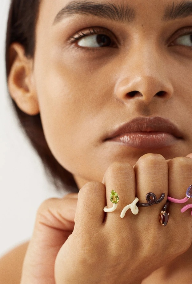 الجارنيت حجر شهر يناير في مجوهرات ناعمة