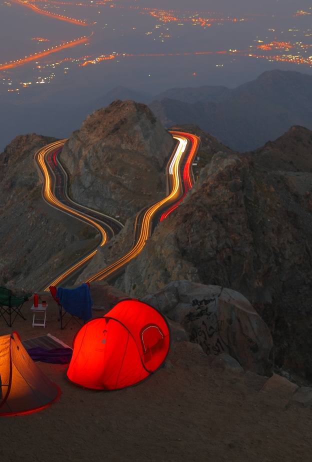 شاهد جمال الشروق من على مرتفعات الهدا