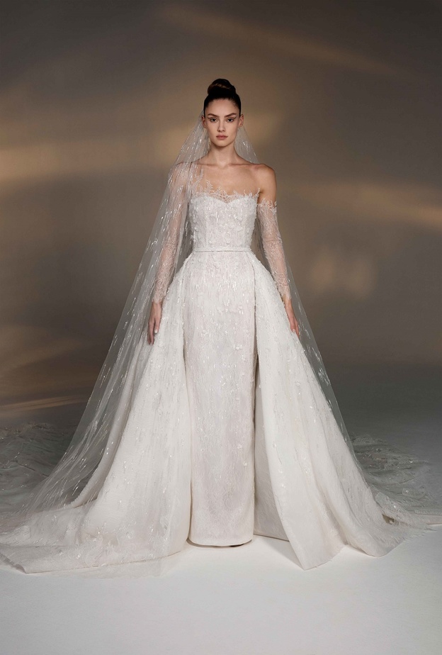 فساتين زفاف مع تنورة متصلة@ramialali