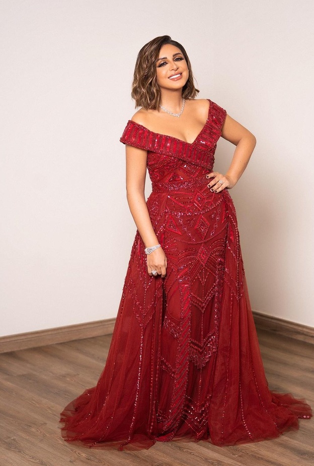 إطلالة أنغام في حفل "تريو نايت" بالرياض