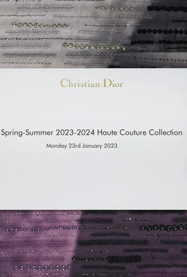 بث مباشر لعرض أزياء ديور Dior للأزياء الفاخرة Spring Summer 2023