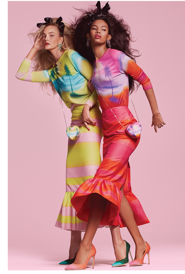 إطلالات تركّز على الأزهار الاستوائية وسعف النخيل لتجددي خزانتك من مجموعات ريزورت 