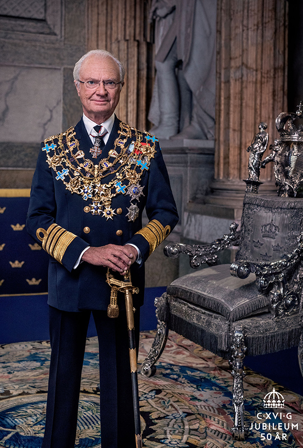 تفاصيل احتفال كارل السادس عشر غوستاف ملك السويد باليوبيل الذهبي هذا العام