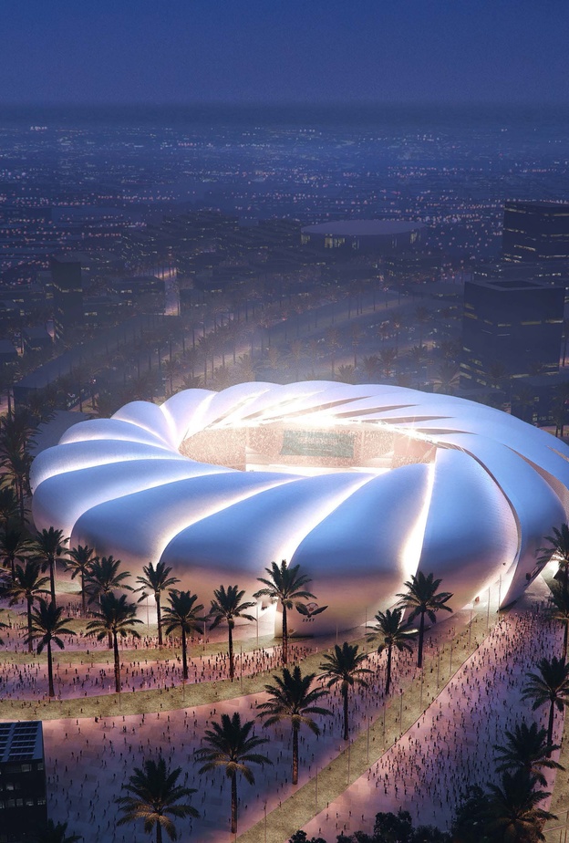 تصميم رائع لملاعب آسيا 2027.