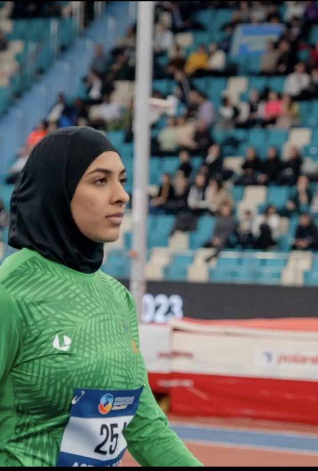 "لجين الحميد" تحطم الرقم السعودي للسيدات في البطولة الآسيوية لألعاب القوى بالصالات