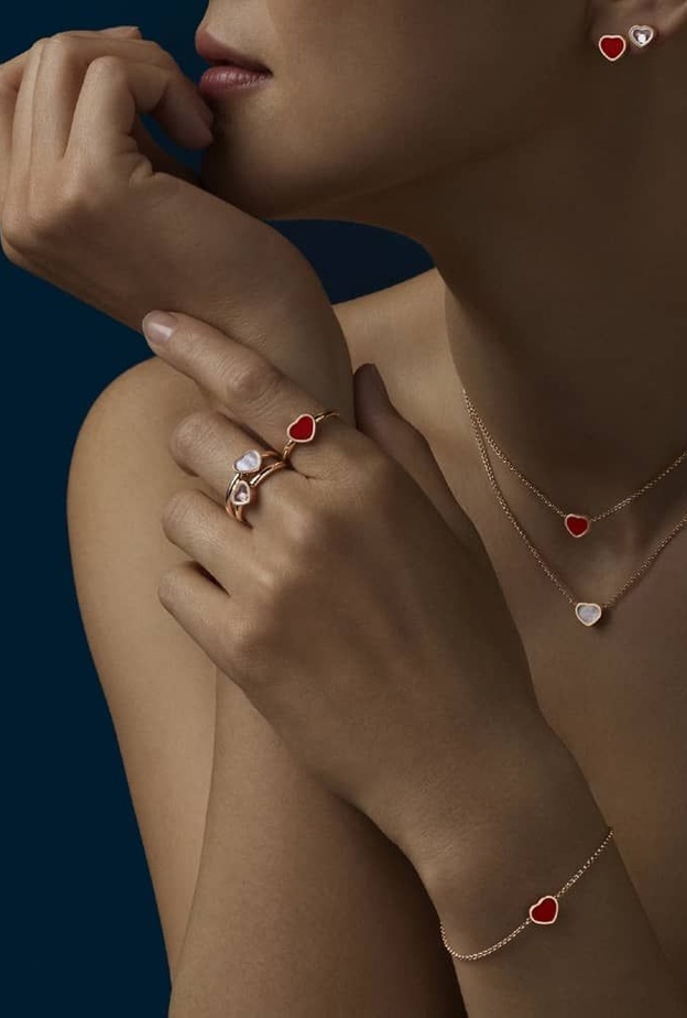 موديلات مجوهرات ذهب وكارنيليان لأناقة عيد الحب 2023