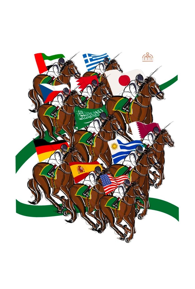 "نورة سحمان" تجسد برسوماتها تشكيلة حلويات "بنات الريح" لزوار كأس السعودية